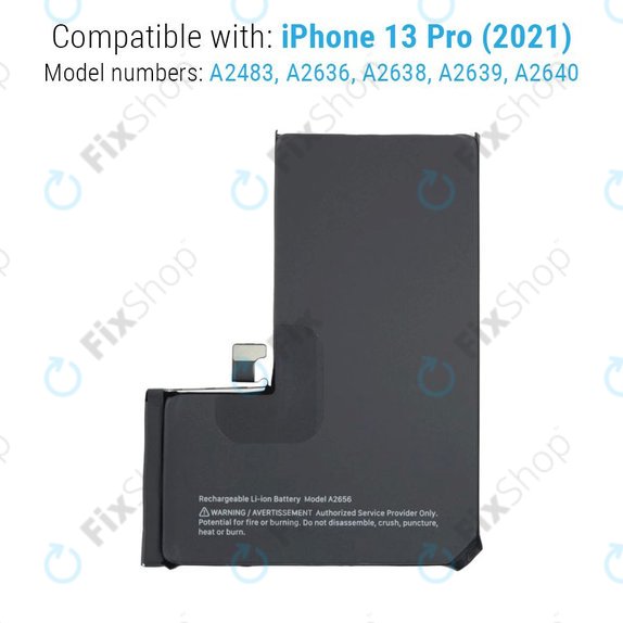 Apple iPhone 13 Pro - Akku Batterie A2656 3095mAh Service Pack