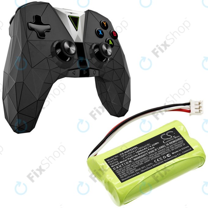Batterie für Nvidia P2920, Nvidia Shield Game Controller, 1800mAh, Ni-MH, 2.4V, HFR-50AAJY1900x2(B), HQ