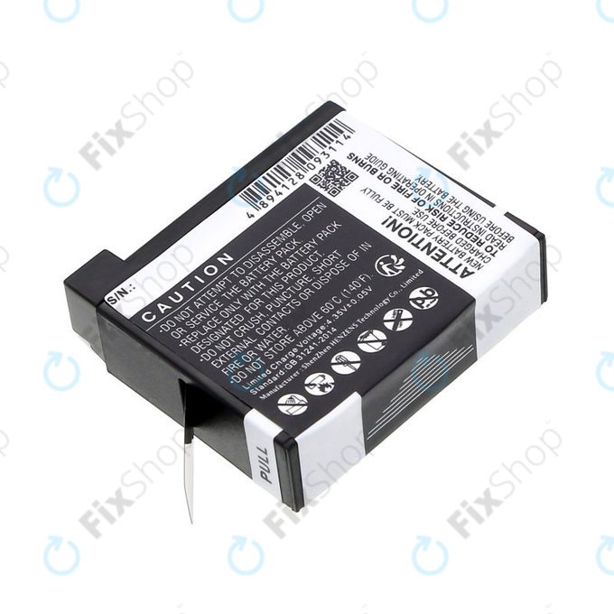 Akku batterie für GoPro Hero 4, 1160mAh, Li-Ion, 3.8V, AHDBT-401, HQ