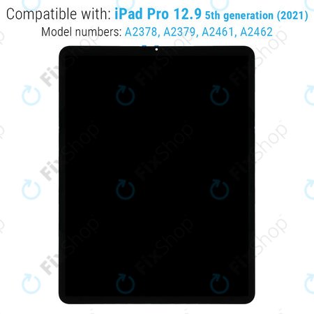 Apple iPad Pro 12.9 (5th Gen 2021, 6th Gen 2022) - LCD Display + Touchscreen Front Glas + IC Modul Refurbished