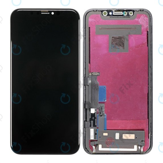 Display für iPhone XR, Touchscreen-Glas mit Rahmen, Refurbished