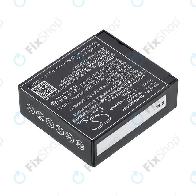 Akku batterie für SJCAM SJ4000, SJ5000, 900mAh, Li-Ion, 3.7V, SJ4000B, HQ