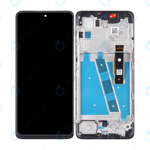 Motorola Moto G72 XT2255 - LCD Display + Touchscreen Front Glas + Rahmen (Meteorite Gray) OLED