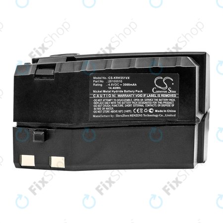 Kärcher KC55 - Akku Batterie 6.654-118.0, 28100010 Ni-MH 4.8V 3000mAh HQ