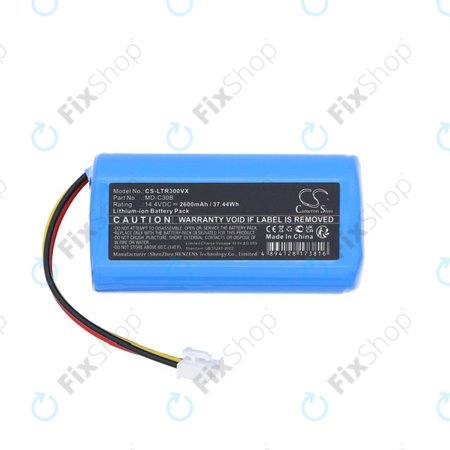 Batterie für Liectroux C30B, BLAUPUNKT BPK-VCBB1XB, Midea M4, 2600mAh, Li-ion, 14.4V, MD-C30B, HQ