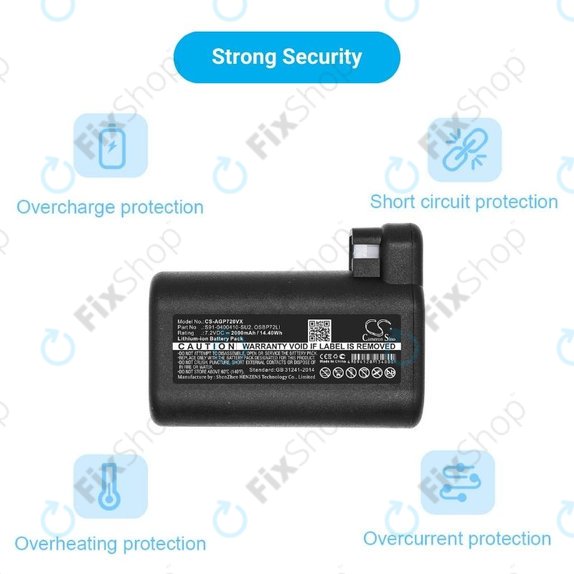 AEG RX-series, Electrolux E, P-series - Akku Batterie S91-0400410-SU2, OSBP72LI, OSBP72LI25 Li-Ion 2000mAh HQ