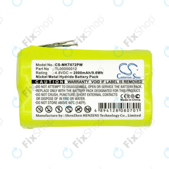 Akku batterie für Makita 6722D, 6723DW, 2000mAh, Ni-MH, 4.8V, TL00000012, HQ