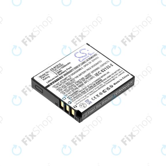 Batterie für Panasonic Lumix DMC, 1050mAh, Li-Ion, 3.7V, DMW-BCE10, HQ