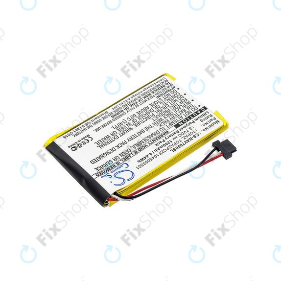 Batterie für Navigon 70, 1200mAh, Li-Pol, 3.7V, Topaz, HQ