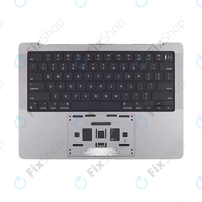 Oberer Tastaturrahmen für MacBook Pro 14", A2442 (2021), A2779 (2023), mit US-Tastatur und Akku, Space Gray, 661-21972, Genuine Apple