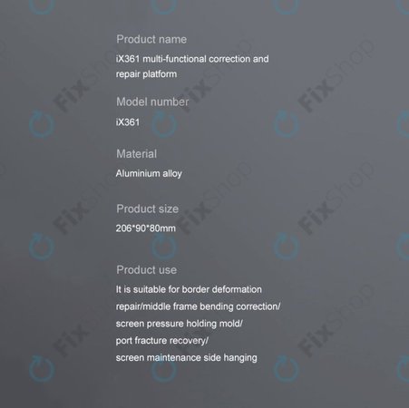 iFixes iX361 - multifunktionale Plattform zum Richten rámů