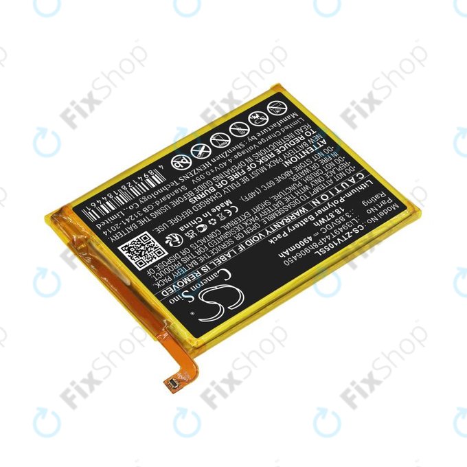 Akku batterie für ZTE Blade V Smart, V30 Vita, 4900mAh, Li-Pol, 3.85V, Li3949T44P8h906450, HQ