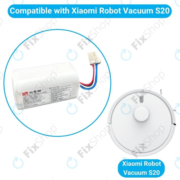 Xiaomi Robot Vacuum S20 - Akku Batterie P2332-4S1P-SCEV 4INR19/66 Li-Ion 14.4V 2900mAh
