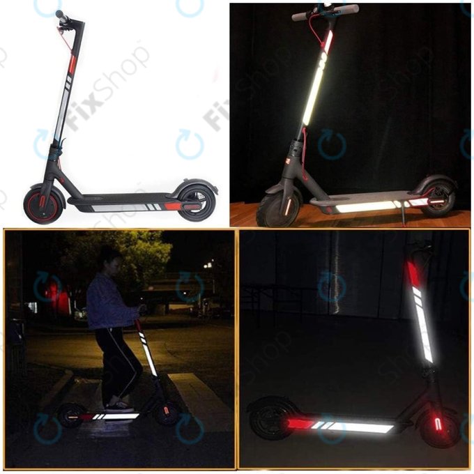 Xiaomi Mi Electric Scooter 1S, 2 M365, Essential, Pro, Pro 2 - Reflexaufkleber (B)