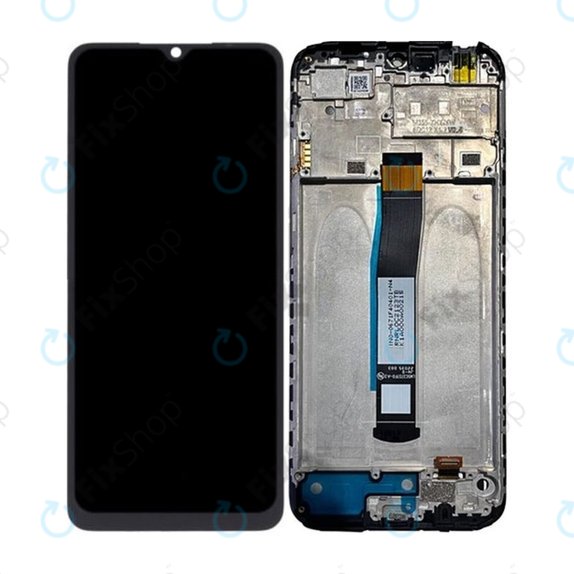 Xiaomi Redmi 10C 220333QAG 220333QBI - LCD Display + Touchscreen Front Glas + Rahmen (Graphite Gray) - 560001C3QA00 Genuine Service Pack