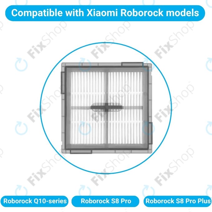 HEPA-Filter, 2 Stk. für Xiaomi Roborock Q10-series, S8 Pro, S8 Pro Plus