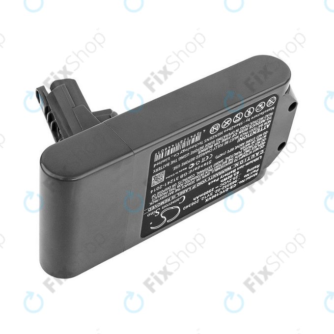 Dyson V10 - Akku Batterie 969352-02, SV12, 206340 Li-Ion 25.2V 2500mAh HQ