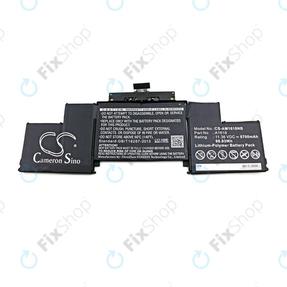 Apple MacBook Pro 15" A1398 (Mid 2015) - Akku Batterie A1618 8700mAh HQ
