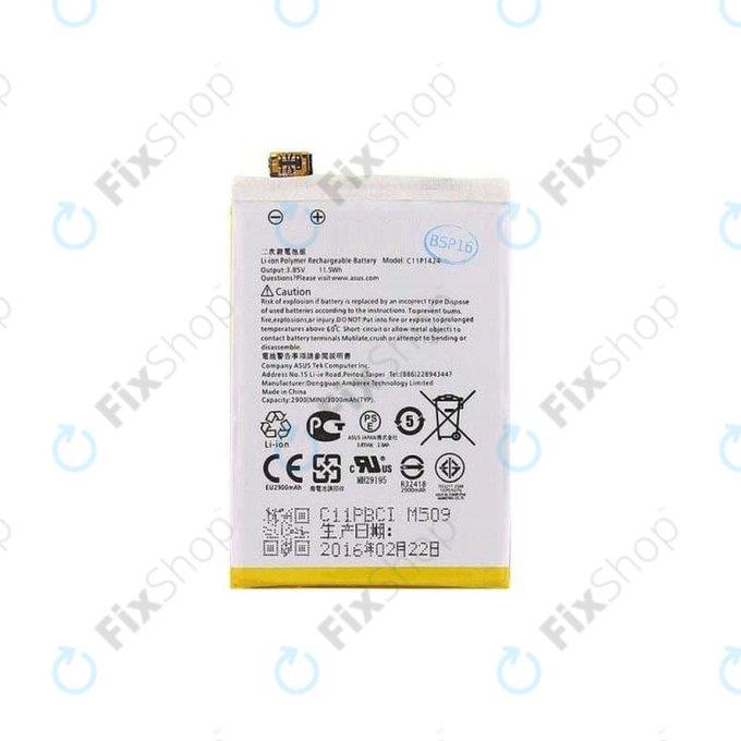 Asus Zenfone 2 ZE551ML, ZenFone Go ZB552KL, ZenFone 2 ZE550ML, ZenFone 2 Z00AD, ZenFone 2 Z008D - Akku Batterie C11P1424 3000mAh