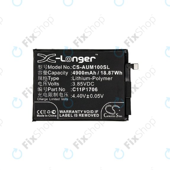 Batterie für Asus Zenfone Max Pro M1 ZB602KL, 4900mAh, Li-Pol, 3.85V, 0B200-02870200, HQ