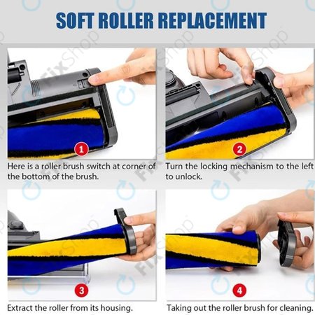 Dyson V12 - Bodendüse mit LED-Grünlicht