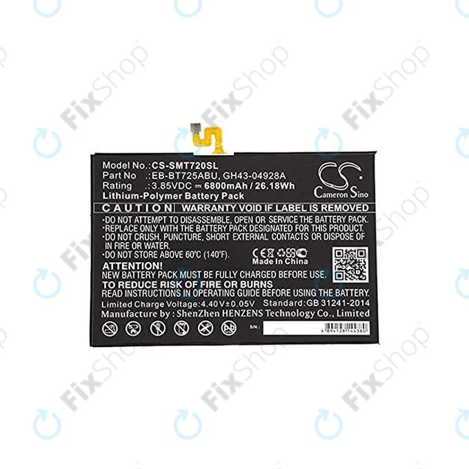 Samsung Galaxy Tab S5E - Akku Batterie EB-BT725ABU 6800mAh HQ