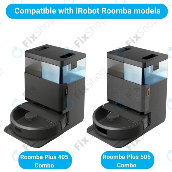 Ersatzteilset für iRobot Roomba Plus 405 Combo, 505 Combo (1x Hauptbürste, 2x Filter, 2x Seitenbürste)