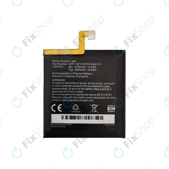 Caterpillar CAT S60 - Akku Batterie 1ICP7/57/57 3800mAh