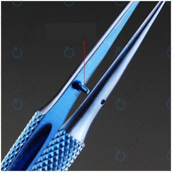 2UUL BlueT Curved Head - Pinzette aus Titanlegierung für präzisen Drahtsprung (0.1mm)