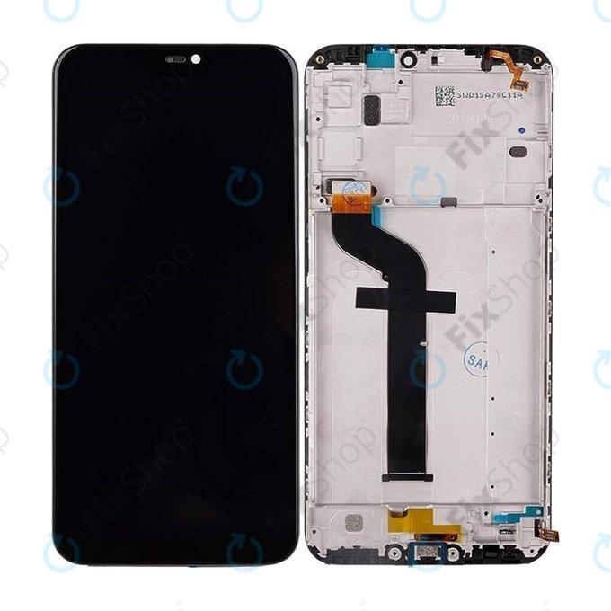 Xiaomi Mi A2 Lite (Redmi 6 Pro) - LCD Display + Touchscreen Front Glas + Rahmen (Black) TFT