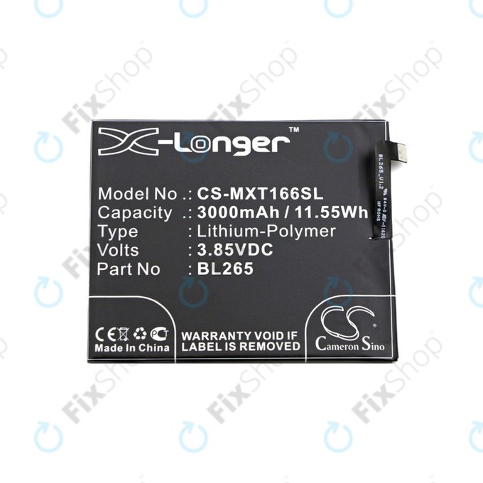 Motorola Moto M XT1663 - Akku Batterie BL265 3000mAh HQ
