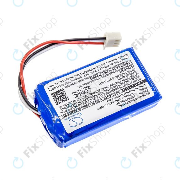 Akku batterie für JBL Flip 2 (2013), 2000mAh, Li-Pol, 3.7V, AEC653055-2P, HQ