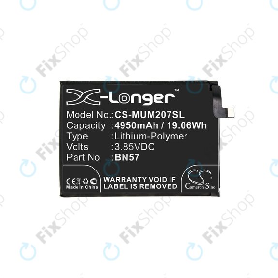 Xiaomi Poco X3 NFC, X3 Pro - Akku Batterie BN57 4950mAh HQ