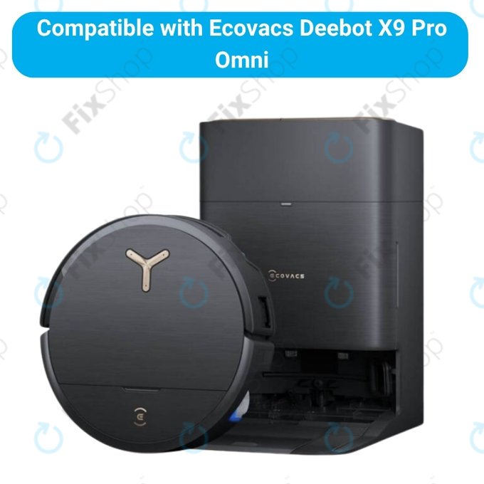 Ersatzteilset für Ecovacs Deebot X9 Pro Omni (1x Hauptbürste, 2x Filter, 2x Seitenbürste, 2x Wischtuch, 2x Staubbeutel)