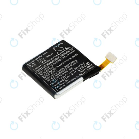 Batterie für LG W150, LG Watch Urbane, 400mAh, Li-Pol, 3.8V, BL-S3, HQ