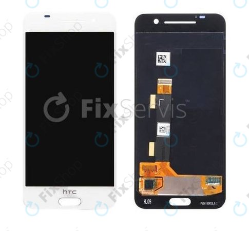 HTC One A9 - LCD Display + Touchscreen Front Glas (White) - 83H90189-02 Genuine Service Pack