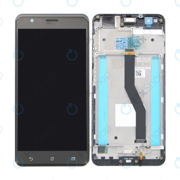 Asus Zenfone 3 Zoom S ZE553KL (Z01HDA) - LCD Display + Touchscreen Front Glas + Rahmen (Navy Black) - 90AZ01H3-R20020, 90AZ01H3-R20010 Genuine Service Pack