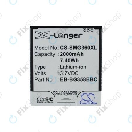 Samsung Galaxy Core Lite - Akku Batterie EB-BG358BBC, EB-BG358BBE 2000mAh HQ