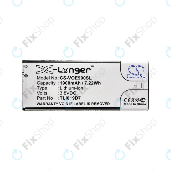 Akku batterie für Alcatel 1 Dual Sim, TCL 5033, Vodafone VFD, Telstra, 1900mAh, Li-Ion, 3.8V, TLI019D7, HQ