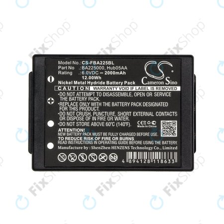 Batterie für HBC Linus 6, Spectrum 1, 2, A, B, 2000mAh, Ni-MH, 6V, BA225000, HQ
