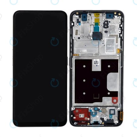 Oppo Reno 2 Z - LCD Display + Touchscreen Front Glas + Rahmen - REF-OPPOR2Z01BF Genuine Service Pack