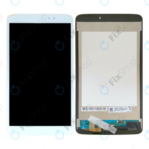 LG G Pad V500 - LCD Display + Touchscreen Front Glas (White) TFT