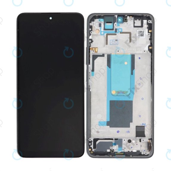 Xiaomi Redmi Note 11 Pro+ 5G 21091116UG - LCD Display + Touchscreen Front Glas + Rahmen (Mysterious Black) TFT
