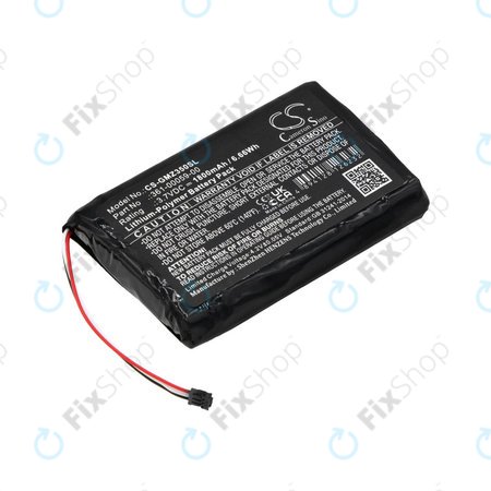 Batterie für Garmin Zumo 340LM, 350LM, 390LM, 1800mAh, Li-Pol, 3.7V, 361-00059-00, HQ