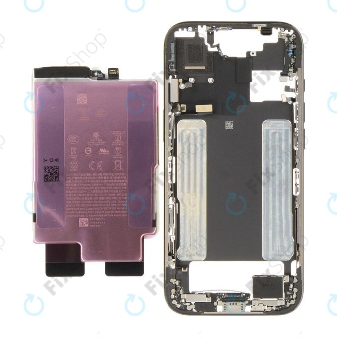 Mittelrahmen mit Batterie für iPhone 17 Air | Black | ZD076-00716 | Genuine Apple