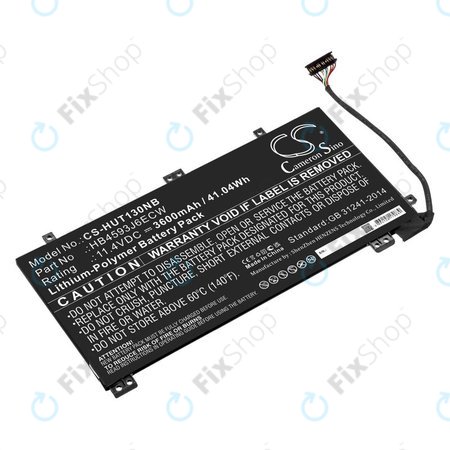 Akku batterie für Huawei MateBook 13, 13 i7, 3600mAh, Li-Pol, 11.4V, HB4593J6ECW, HQ
