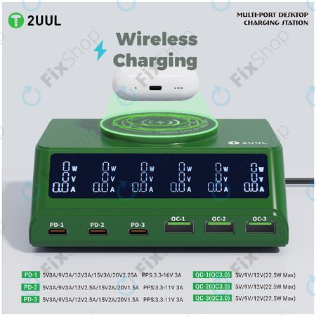 Desktop-Ladegerät, Multi-Port, 2UUL PC11