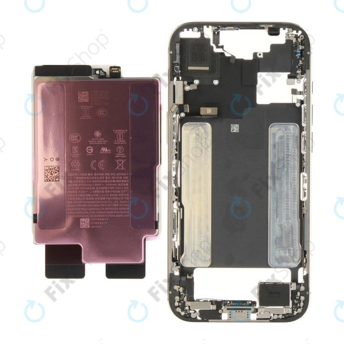 Mittelrahmen mit Batterie für iPhone 17 Air | White | ZD076-00717 | Genuine Apple