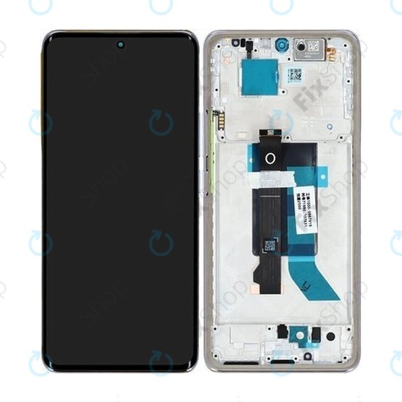Xiaomi Redmi Note 14 Pro 5G 24090RA29G - LCD Display + Touchscreen Front Glas + Rahmen (Lavender Purple) - 56002400O1600 Genuine Service Pack