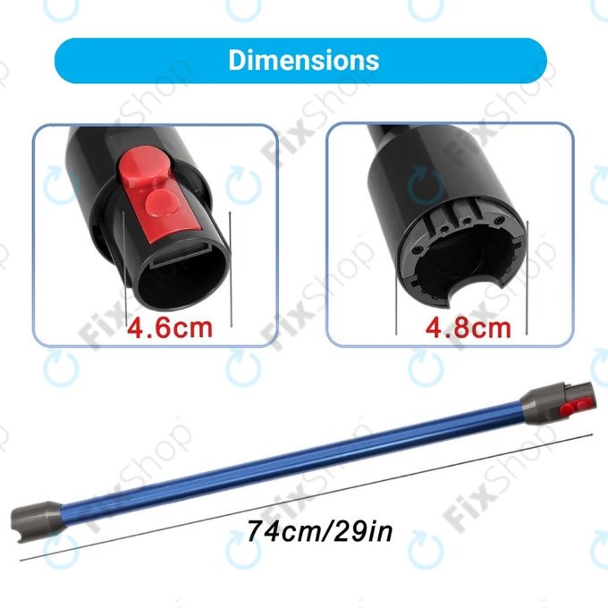 Dyson V12 - Absaugstab (Blau)